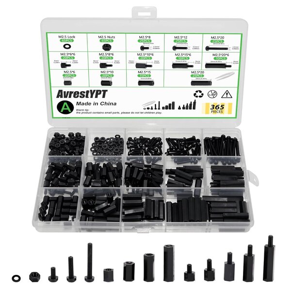 M2.5 nylon standoff and screw kit